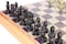StonKraft  10 X 10 Chess Board with Wooden Base  Stone Inlaid  Stone Pieces Game Set