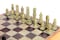 StonKraft  10 X 10 Chess Board with Wooden Base  Stone Inlaid  Stone Pieces Game Set