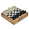 StonKraft  8 X 8 Chess Board with Wooden Base with Stone Inlaid  Stone Pieces Game Set