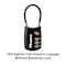 Master Lock Black Set Your Own Combination TSA Approved Luggage Lock Travel Lock for Backpacks Suitcases or Zippers 4688D