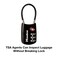 Master Lock Black Set Your Own Combination TSA Approved Luggage Lock Travel Lock for Backpacks Suitcases or Zippers 4688D