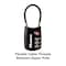 Master Lock Black Set Your Own Combination TSA Approved Luggage Lock Travel Lock for Backpacks Suitcases or Zippers 4688D
