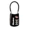Master Lock Black Set Your Own Combination TSA Approved Luggage Lock Travel Lock for Backpacks Suitcases or Zippers 4688D