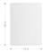 Dexas NSF Polysafe PastryCutting Board with Well 15 by 20 inches White