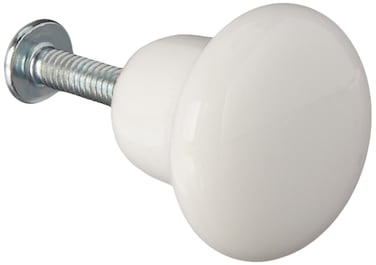 Laurey 2842 1Inch Porcelain Knob White