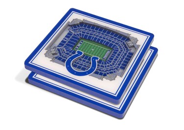 YouTheFan NFL Indianapolis Colts 3D StadiumView Coasters  Lucas Oil Stadium