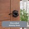 Baldwin Madrina Half Dummy Door Left Handed Lever NonTurning Door Handle for Closet French Door in Venetian Bronze