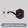 Baldwin Madrina Half Dummy Door Left Handed Lever NonTurning Door Handle for Closet French Door in Venetian Bronze