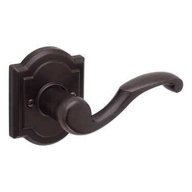 Baldwin Madrina Half Dummy Door Left Handed Lever NonTurning Door Handle for Closet French Door in Venetian Bronze