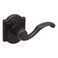 Baldwin Madrina Half Dummy Door Left Handed Lever NonTurning Door Handle for Closet French Door in Venetian Bronze