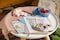Dimensions Counted Cross Stitch Kit Baby Blocks and Teddy Bear Birth Record Personalized Baby Gift 14 Count White Aida 5 x 7