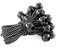 Kotap BB6B Ball Bungee Cord HeavyDuty  Versatile Indoor  Outdoor Tarp TieDown Organize  Secure 6Inch Black 25 Pack