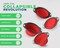 Ultimate Kitchen Strainers Set of 2  Collapsible Silicone Colanders For Easy Storage by Comfify  Use with Pasta  Veggies or as a Fruit or Berry Bowl with Strainer  Irreplaceable for Campers  Red