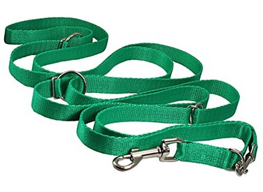 Dogs My Love 34 Wide 6 Way European MultiFunctional Nylon Dog Leash Adjustable Lead 5510 Long Green