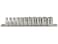 Genius Tools 11 Piece 14 Drive Metric Hand Socket Set 12Point 5mm14mm  TW211M