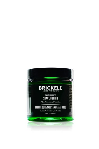 Brickell Mens Smooth Brushless Shave Butter for Men Natural and Organic Smooth Shaving Butter to Fight Nicks Cuts and Razor Burn 2 Ounce Scented