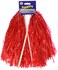 Beistle 2 Red Poly Shakers Poms for Sports Day Games and showing School Spirit 12 x 11