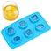 Fairly Odd Novelties Jewels Diamond Gem Flexible Shape 6 Ice Cube Tray Mold Blue Rubber Novelty Gag Gift One Size