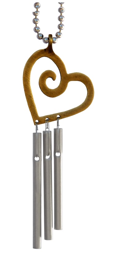 Jacobs Musical Car Charm Heart Mini Wind Chime