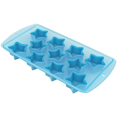 Fairly Odd Novelties Star Shape Flexible 11 Ice Cube Tray Mold Blue Rubber Novelty Gag Gift One Size