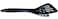 Gourmac Black Melamine Mini Turner 78