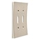 Franklin Brass 64928 Concave Double Toggle Switch Wall Plate  Switch Plate  Cover Satin Nickel