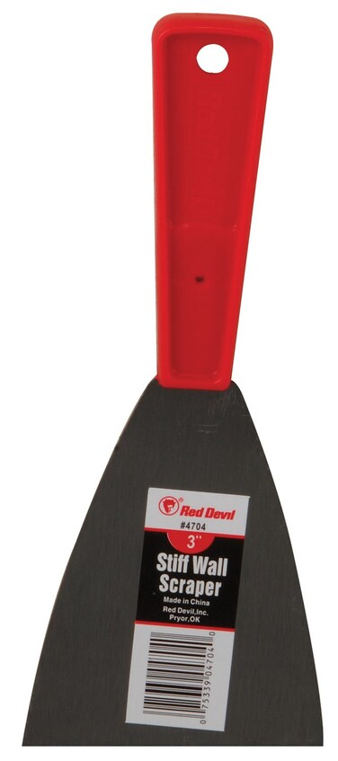 Red Devil 4704 Wall Scraper 3 Black