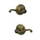 Schlage F40 V FLA 609 Flair Door Lever Bed  Bath Privacy Lock Antique Brass