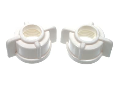 Danco Inc 73114B Danco Faucet Tailpiece Nut Plastic 12 IPS Polybag White