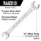 Klein Tools 68464 OpenEnd Wrench 1116Inch and 34Inch Ends