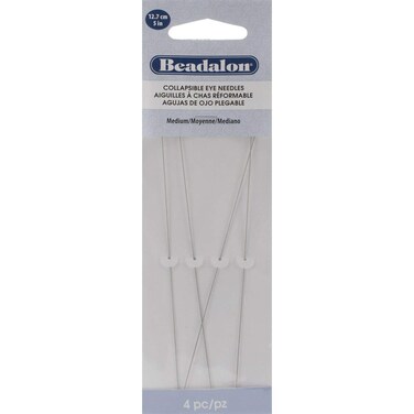 Collapsible Eye Needles 5 4Pkg Medium