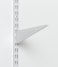 ClosetMaid 2854 ShelfTrack Locking Shelf Bracket for 16 in Deep Wire Shelving for Adjustable Closet Systems 1Pack White