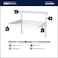 ClosetMaid 2854 ShelfTrack Locking Shelf Bracket for 16 in Deep Wire Shelving for Adjustable Closet Systems 1Pack White