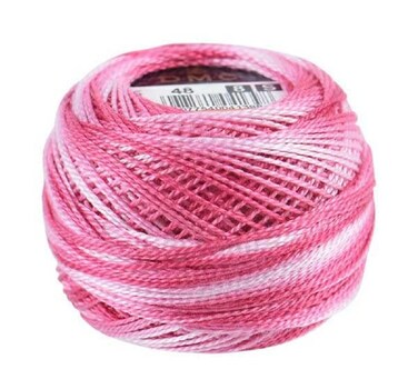 DMC 116 848 Pearl Cotton Thread Balls Variegated Baby Pink Size 8