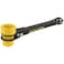 Klein Tools KT155HD HeavyDuty 6In1 Linemans Ratcheting Wrench with Bolt Through Design and Bright Yellow Socket