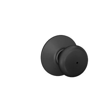 Schlage F40 PLY 622 Plymouth Door Knob Bed  Bath Privacy Lock Matte Black