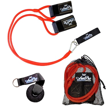 Arm Pro Bands Baseball Softball Resistance Training Bands for Arm Strength Pitching and Conditioning Equipment Anchor Strap Door Mount Red  Advanced Athletes High School Travel Teams