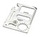 SE 11Function Stainless Steel Survival Pocket Tool  Compact Credit CardSized MultiTool with Leatherette Case  Ideal for Camping Hiking and Outdoor Activities MT9081
