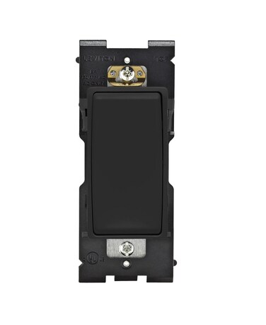 Leviton RE153OB Renu Switch for 3Way Applications 15A120277VAC Onyx Black