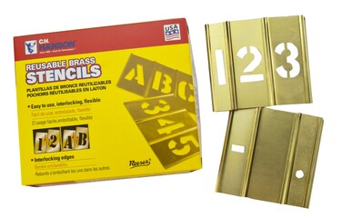 CH Hanson 10011 2 Numbers Stencil Set 15 pc