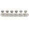 Musiclily 6inline Vintage Guitar Tuners Split Shaft Machine Heads Tuning Keys Pegs for Fender Strat Squier Tele Style Electric Guitar Replacement Parts Nickel with Oval Button