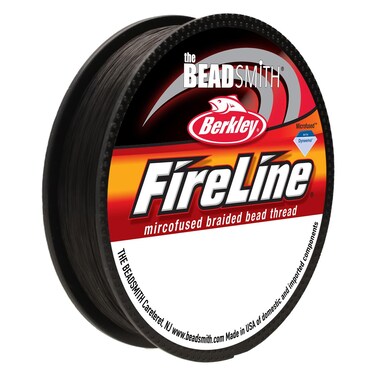 The Beadsmith Fireline by Berkley  MicroFused Braided Thread  6lb Test 00615mm Diameter 50 Yard Spool Smoke Grey  Super Strong Stringing Material for Jewelry Making and Bead Weaving