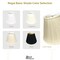 Royal Designs Deep Empire Side Pleat Basic Lamp Shade White 9 x 16 x 1225 BS72816WH