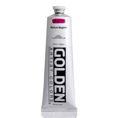 Heavy Body Acrylics by GOLDEN Medium Magenta 5 fl oz Tube Professional Acrylic Paint Opaque