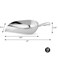 New Star Foodservice 34561 OnePiece Cast Aluminum Round Bottom Bar Ice Flour Utility Scoop 38Ounce Silver Hand Wash Only