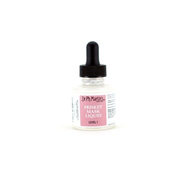 Dr Ph Martins FRSK10OZLVL1 Martins Frisket Mask Liquid Level 1 Masking Fluid 10 oz Clear 1 Bottle