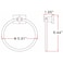 Design House 539239 Millbridge Classic Towel Ring for Bathroom Oil Rubbed Bronze