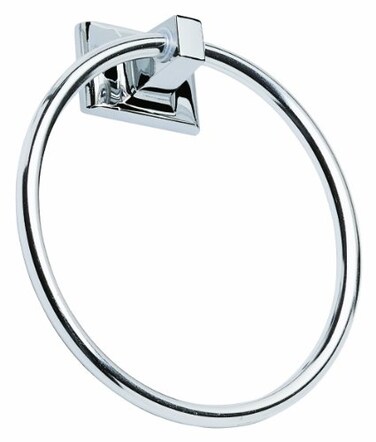 Design House 533091 Millbridge Bathroom Hardware Towel Ring Polished Chrome