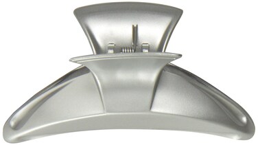 Caravan Contemporary Triangle Look Body And Square Top Hair Claw In Satin Gold Or Silver