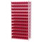 AkroMils 30128 Plastic Containers for Organizing and Storage Bins for Closet Kitchen Cabinet or Pantry Organization 18Inch x 4Inch x 4Inch Red 12Pack